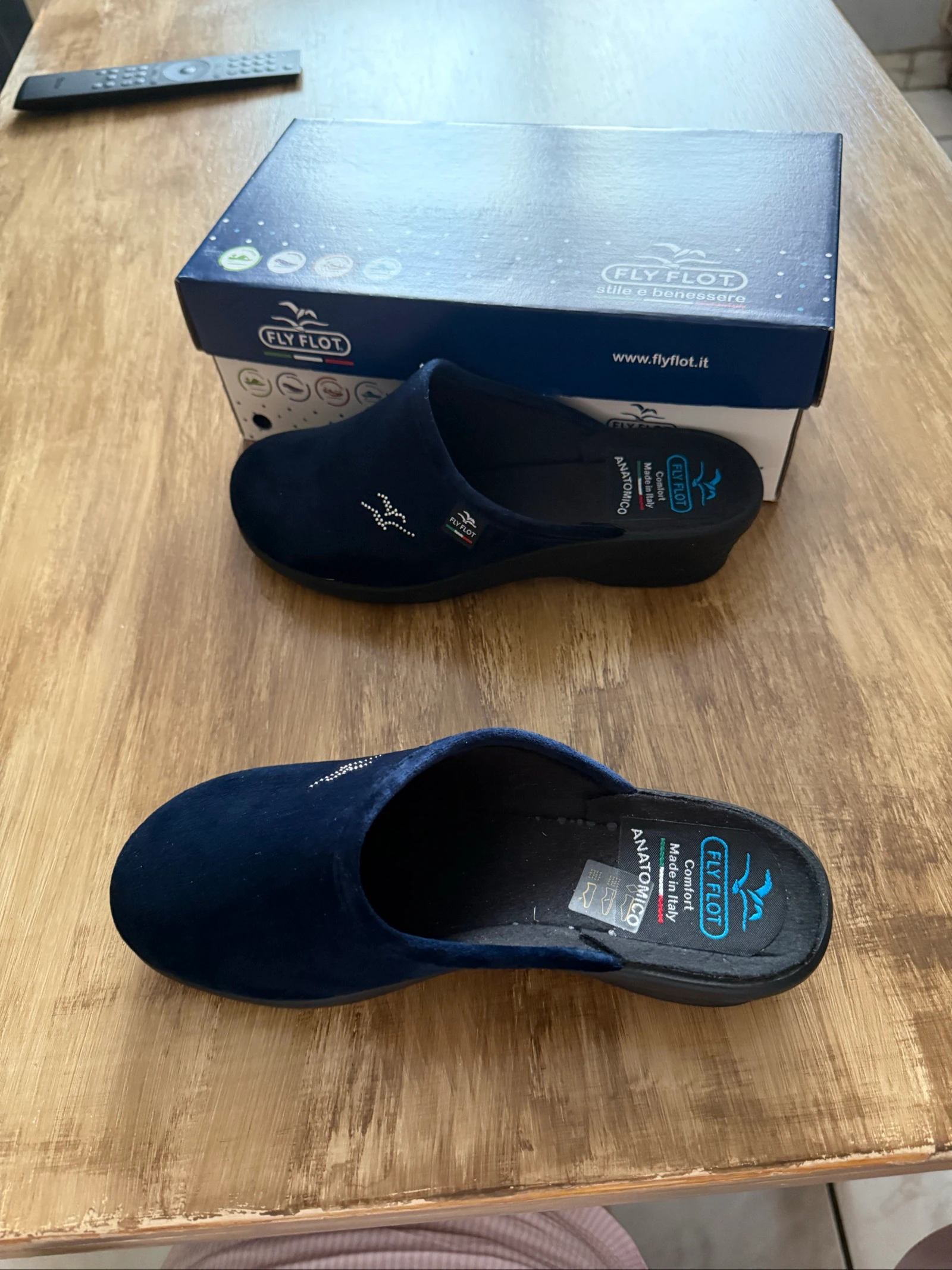 Pantufa de interior azul marinho fly flot tamanho 37 – photo 2